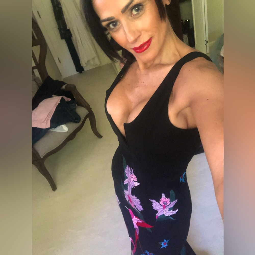 House of CB Famingo Dress Embroidered size Small EXTREMELY RARE more pics 2come